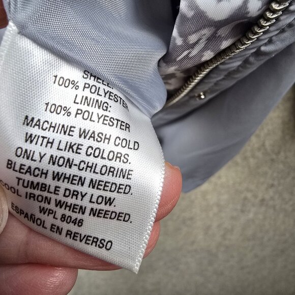 JM Collection Women’s Light Gray Safari Jacket XL Polyester Animal Print Lining - Picture 6 of 8